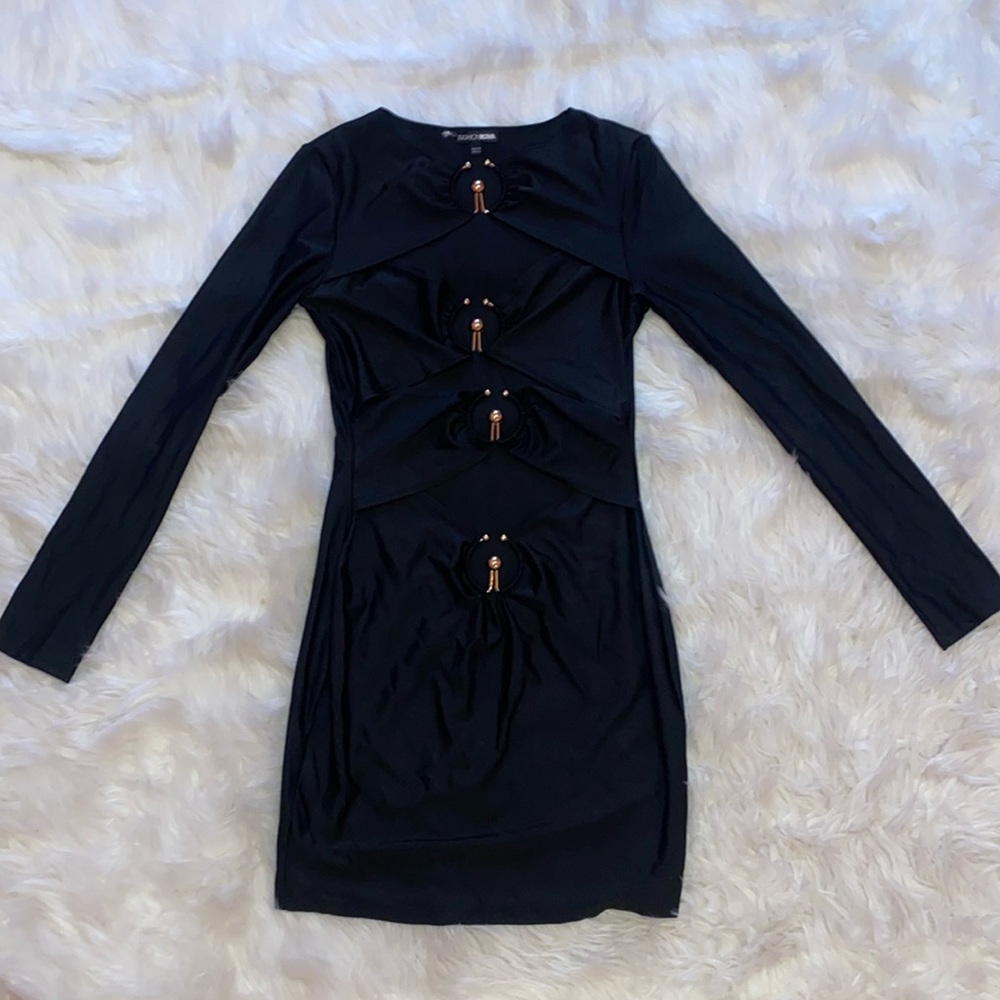 Fashion Nova Keyhole Black Dress